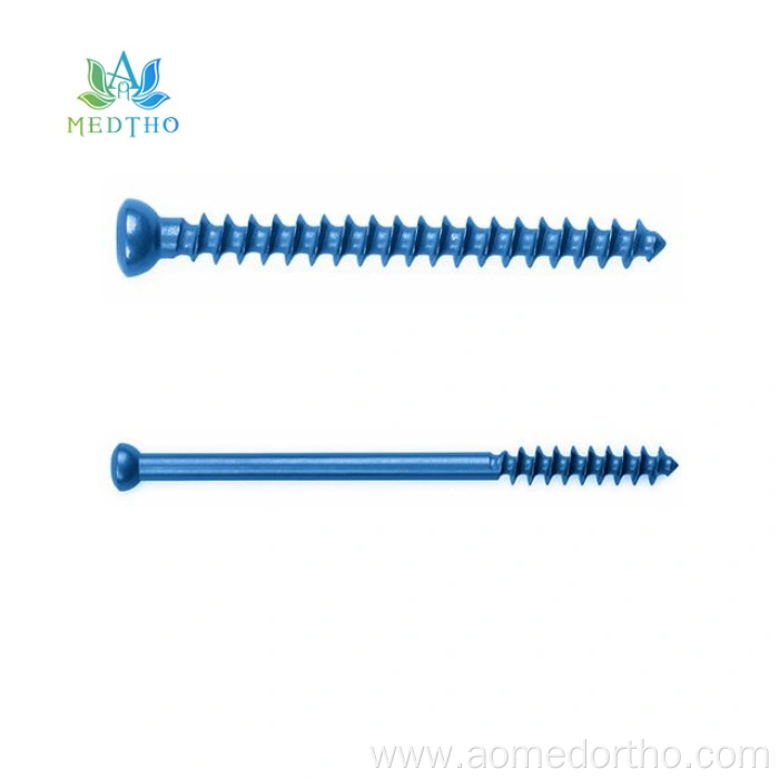 partially threaded cancellous screw